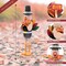 Thanksgiving Fall Turkey Nutcracker – Green and Orange Wooden Turkey Nutcracker Holiday Christmas Nut Cracker Doll Figure Home Table Decorations